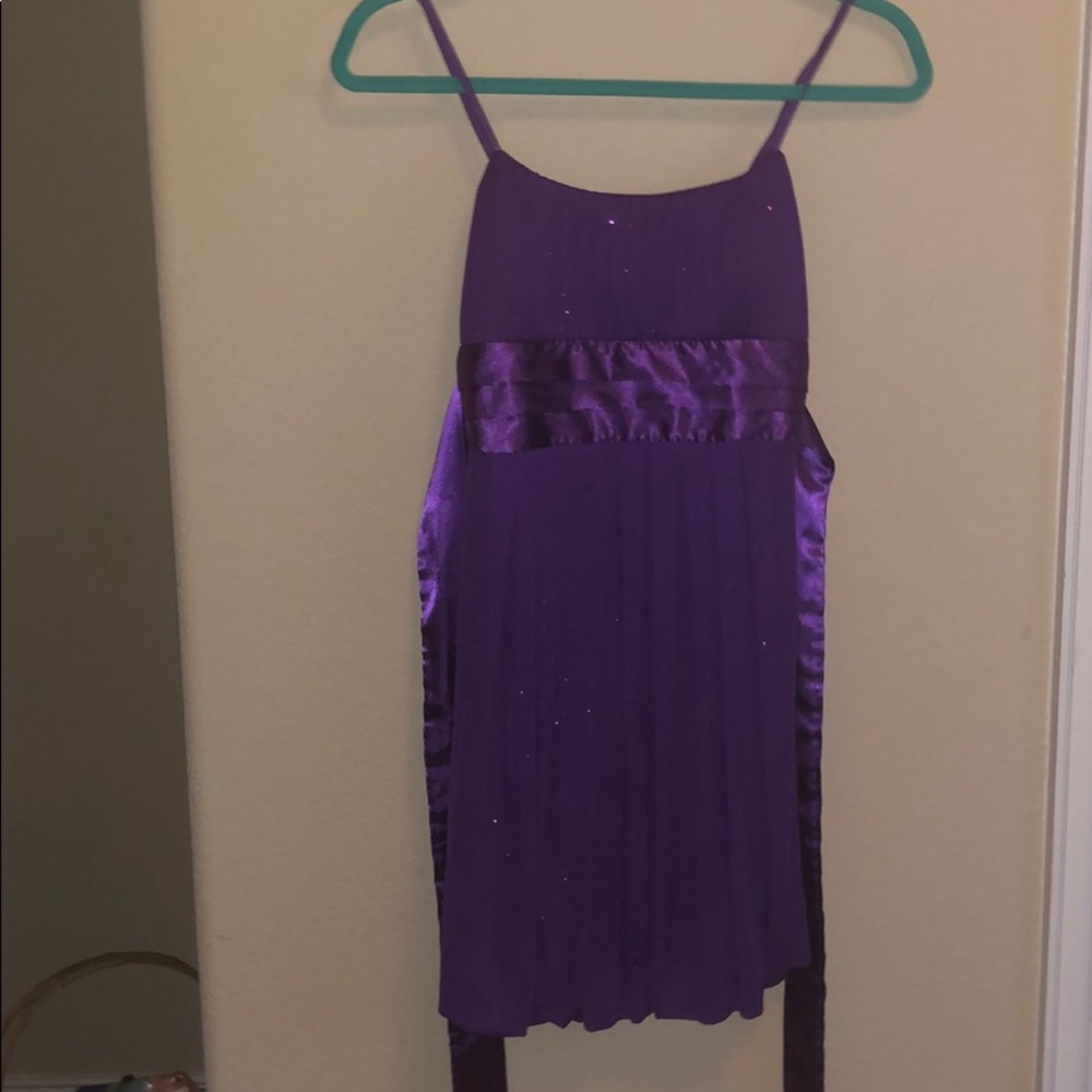 Short purple Banquet dress
